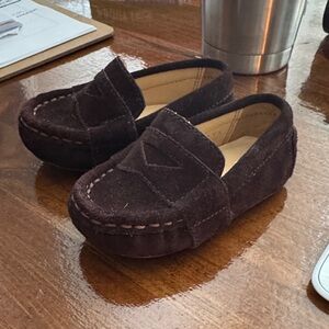 Cole Haan Brown Suede Mini Loafers